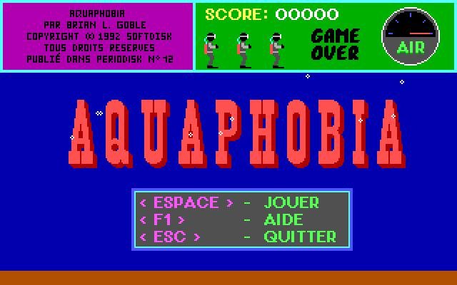 aquaphobia screenshot for dos