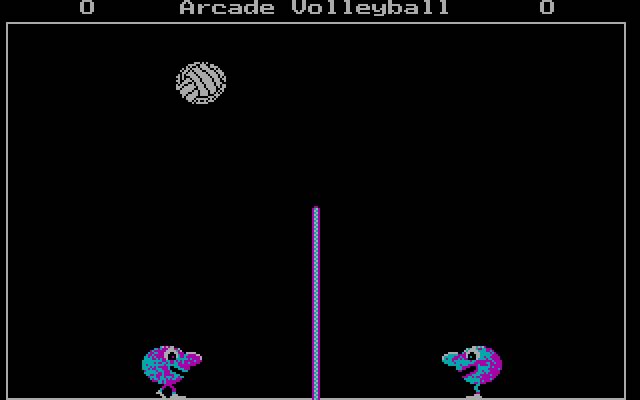 arcade-volleyball screenshot for dos