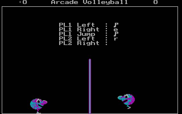 arcade-volleyball screenshot for dos