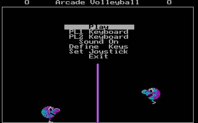 arcade-volleyball screenshot for dos