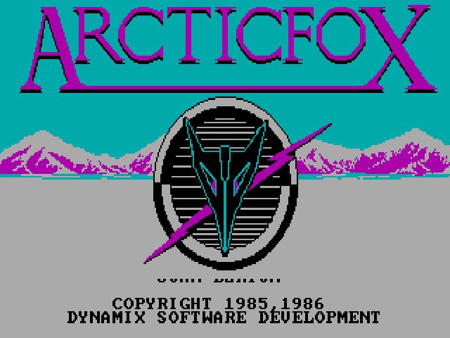 arctic-fox screenshot for dos