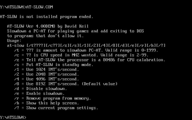 at-slow4 screenshot for dos