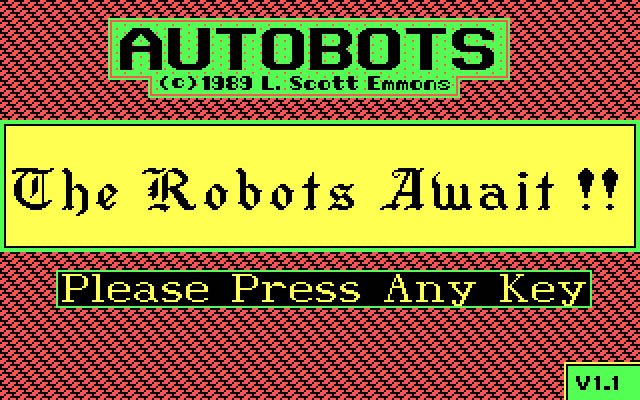 autobots screenshot for dos