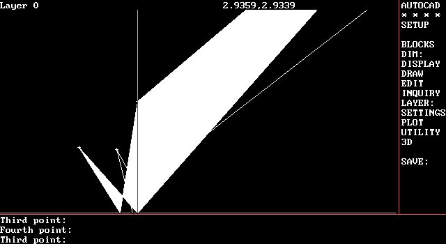 autocad-2-5 screenshot for dos