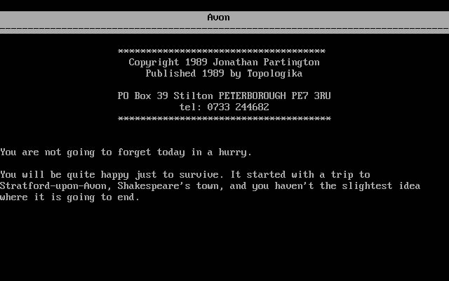 avon screenshot for dos