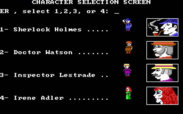 221b-baker-street screenshot for dos