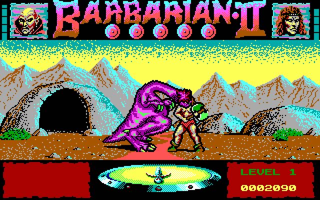 barbarian-2-dungeons-of-drax screenshot for dos