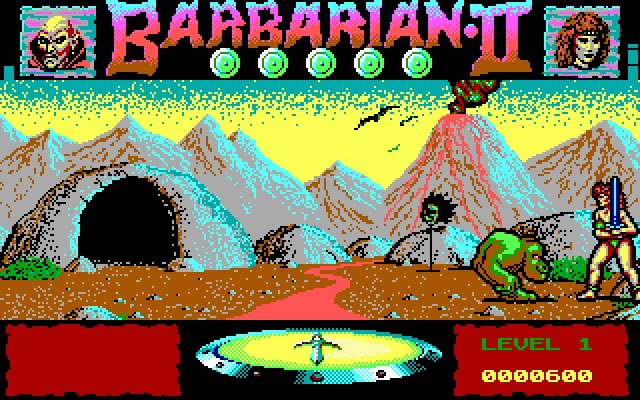 barbarian-2-dungeons-of-drax screenshot for dos