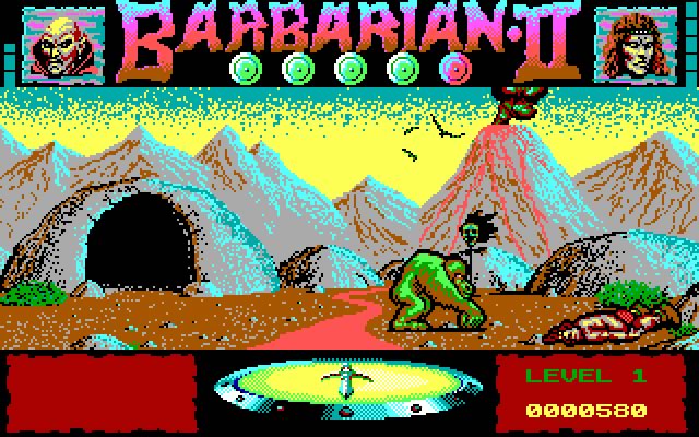 barbarian-2-dungeons-of-drax screenshot for dos