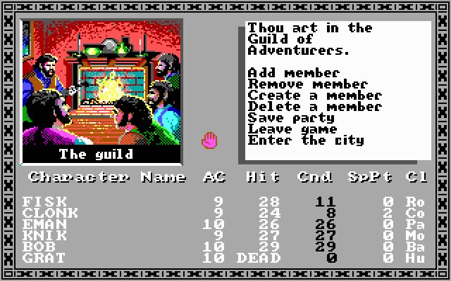 the-bard-s-tale-1 screenshot for dos