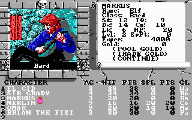 the-bard-s-tale-2-the-destiny-knight screenshot for dos