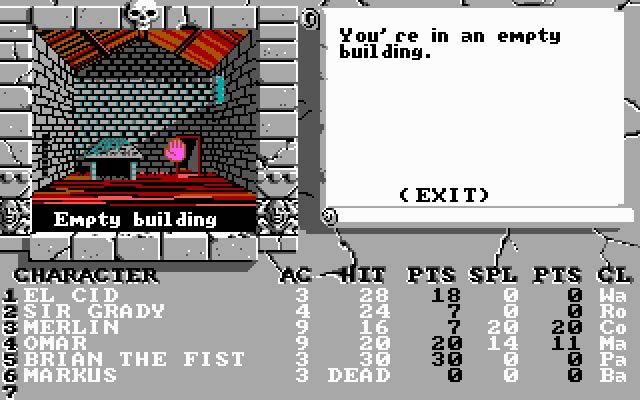the-bard-s-tale-2-the-destiny-knight screenshot for dos