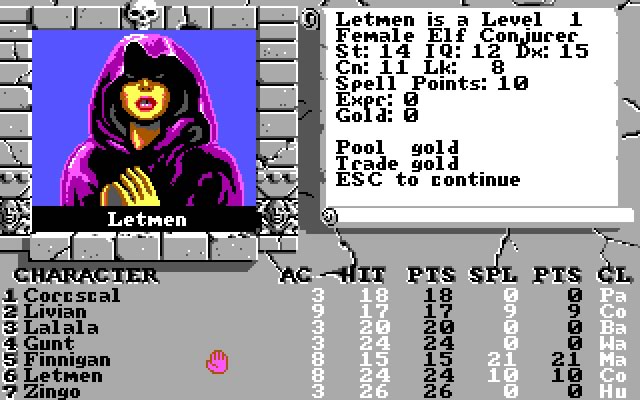 the-bard-s-tale-3-thief-of-fate screenshot for dos