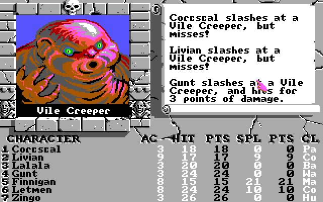 the-bard-s-tale-3-thief-of-fate screenshot for dos