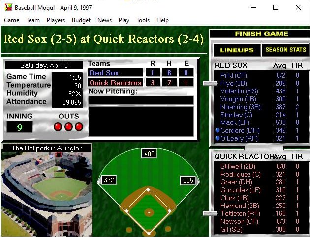 Baseball Mogul screenshot