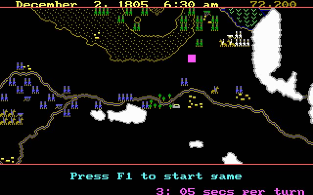 austerlitz-1805 screenshot for dos