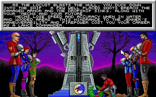 battletech-the-crescent-hawks-revenge screenshot for dos