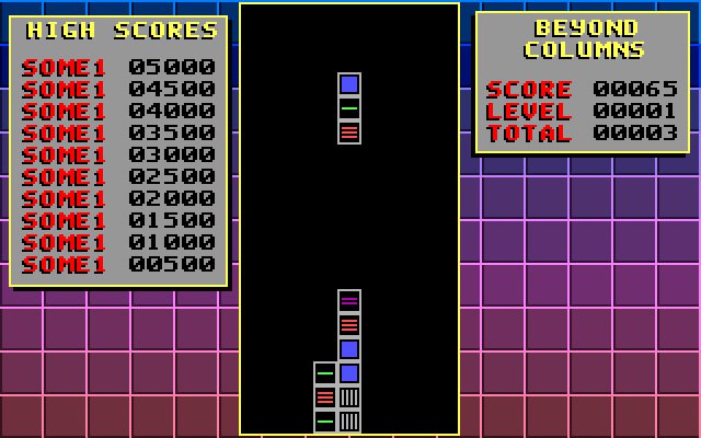 beyond-columns screenshot for dos