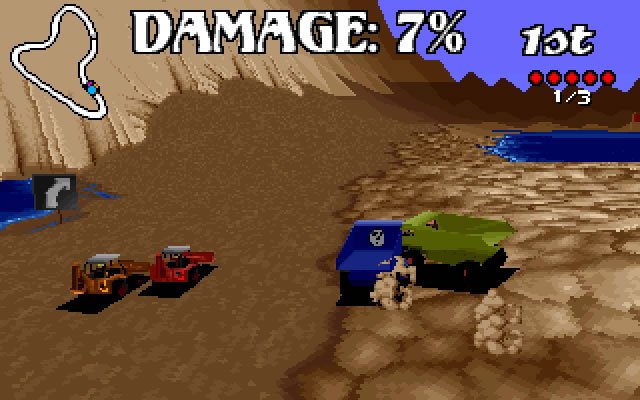 big-red-racing screenshot for dos