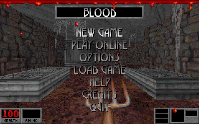 blood screenshot for dos