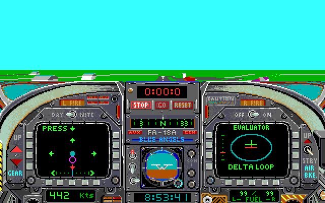blue-angels-formation-flight-simulation screenshot for dos