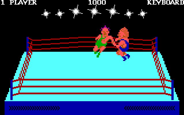 bop-n-wrestle screenshot for dos