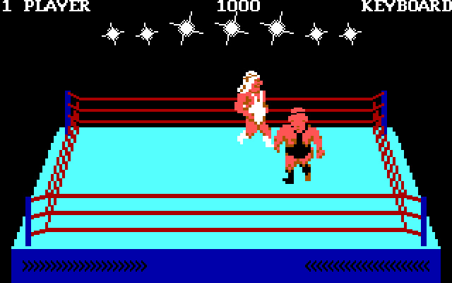 bop-n-wrestle screenshot for dos