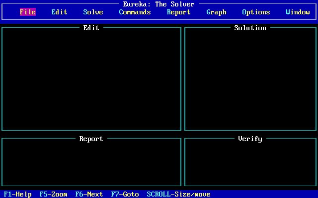 borland-eureka-1-0 screenshot for dos