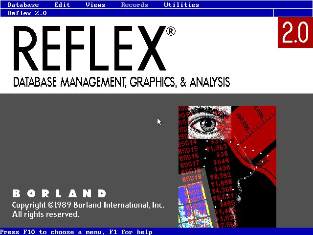 Borland Reflex 2.0 screenshot