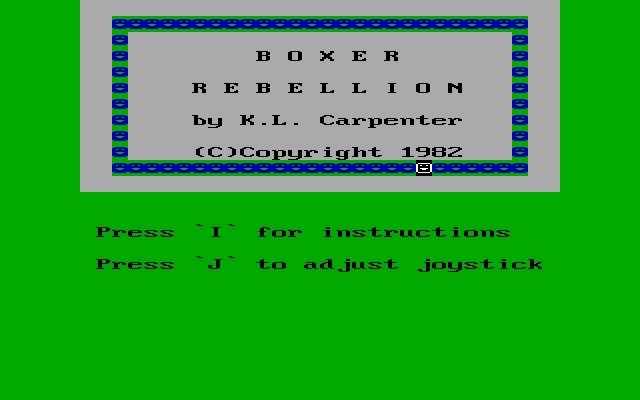 boxer-rebellion screenshot for dos