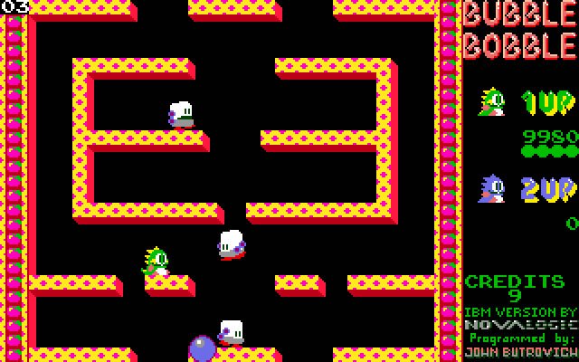 bubble-bobble screenshot for dos