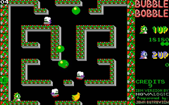 bubble-bobble screenshot for dos