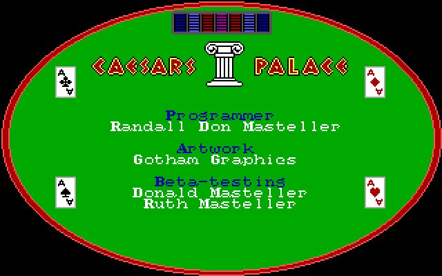 caesars-palace screenshot for dos