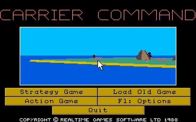 carrier-command screenshot for dos