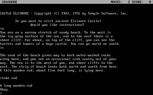 castle-elsinore screenshot for dos