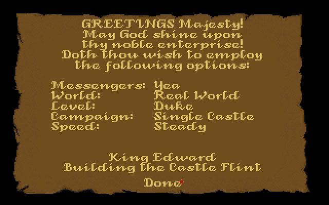 castles screenshot for dos