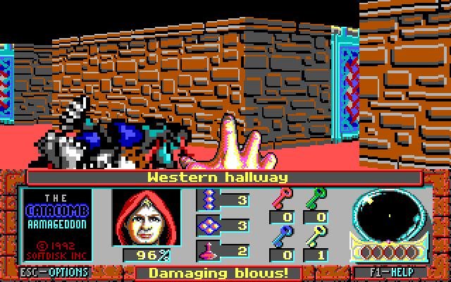 catacomb-armageddon screenshot for dos