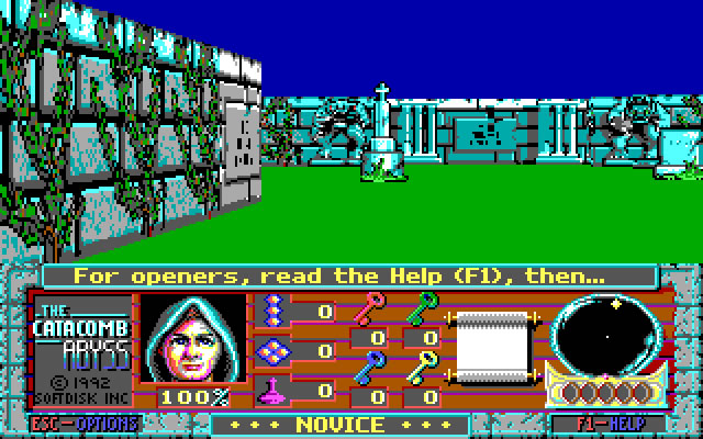 catacomb-abyss screenshot for dos