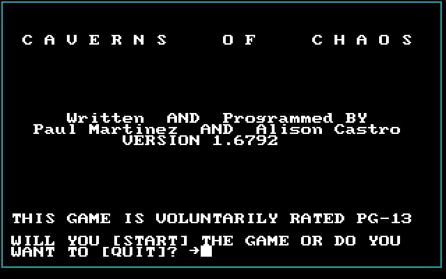 Caverns of Chaos screenshot