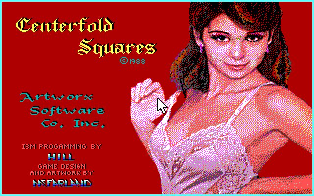 centerfold-squares screenshot for dos