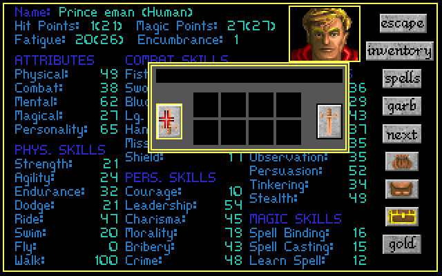 challenge-of-the-five-realms screenshot for dos