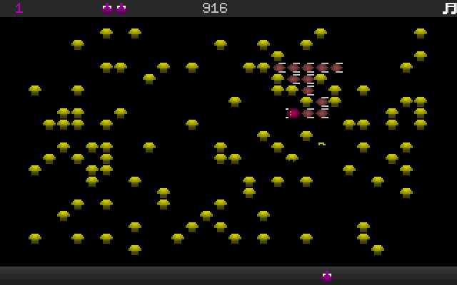 champ-centipede screenshot for dos