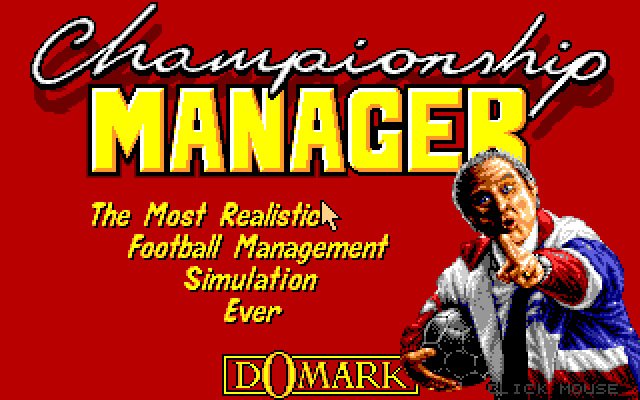 Championship Manager 93 (DOS) Game Download