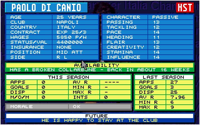 Championship Manager Italia screenshot