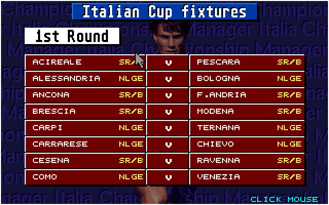 championship-manager-italia screenshot for dos