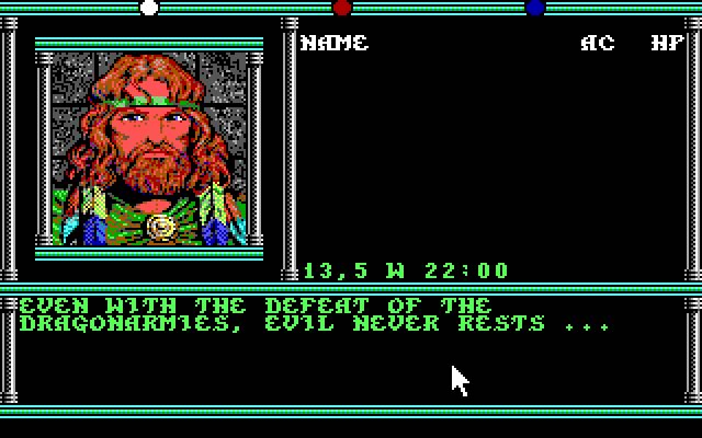 champions-of-krynn screenshot for dos