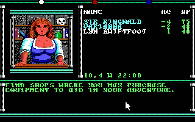 champions-of-krynn screenshot for dos