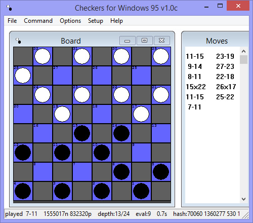 checkers-for-windows screenshot for win3x