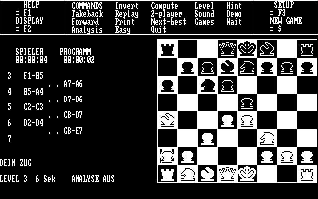 Psion Chess screenshot