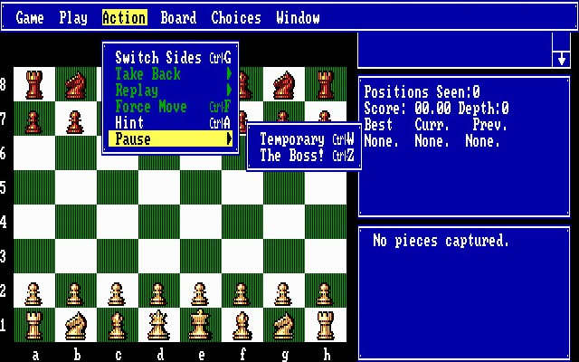 fidelity-chessmaster-2100 screenshot for dos